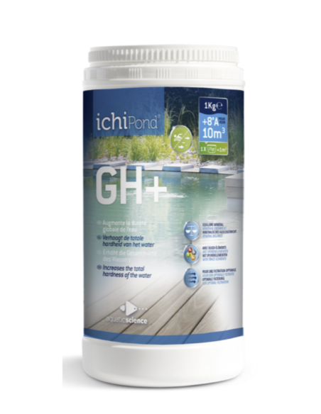 IchiPond GH+ 1 kg – conditionneur pour augmenter la dureté GH du bassin koi