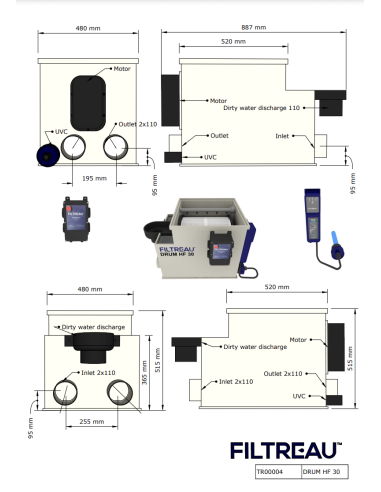 FILTRE À TAMBOUR HF-30 FILTREAU