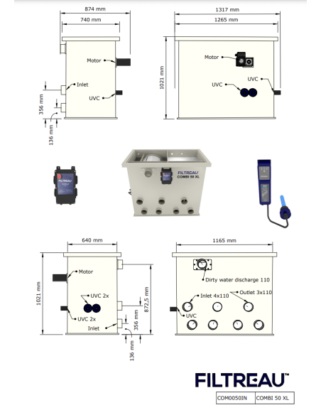 FILTRE À TAMBOUR 50 XL FILTREAU