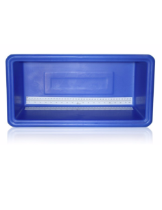 Bac de mesure plastique bleu 80 cm pour carpes koi