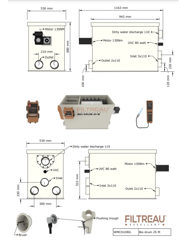BIO DRUM 25 M FILTREAU EXCELLENT