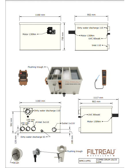 COMBI DRUM 20/25 LOW FILTREAU