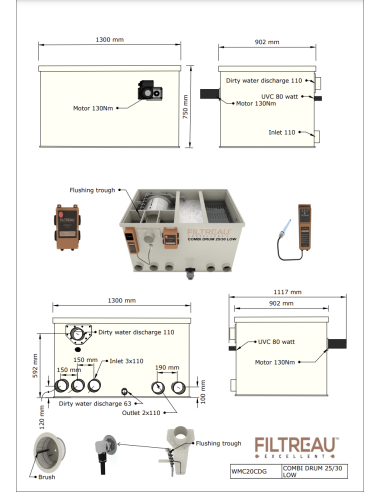 COMBI DRUM 25/30 LOW FILTREAU