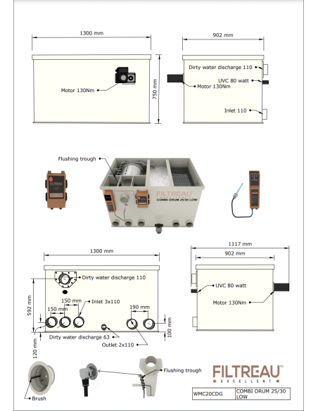 COMBI DRUM 25/30 LOW FILTREAU