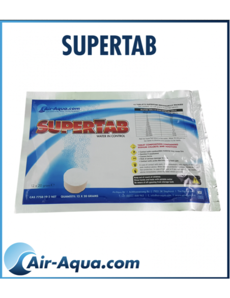 Supertab comprimés dioxyde de chlore – traitement eau bassin koi