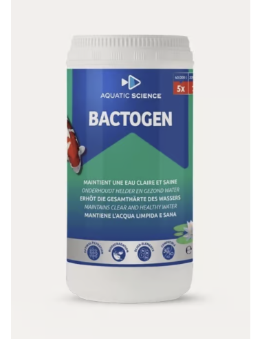 Bactogen 40 m³ – bactéries sporulées pour filtration bassin koi