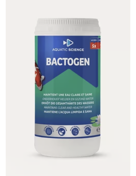 Bactogen 40 m³ – bactéries sporulées pour filtration bassin koi