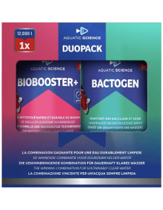 Duo Pack Biobooster+ & Bactogen 12 000 L pour bassin koi