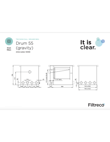 DRUM 55 (GRAVITAIRE) FILTRECO