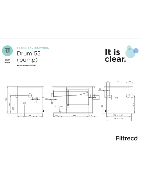 DRUM 55 (POMPE) FILTRECO
