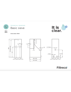 FILTRE À GRILLE BASIC SIEVE FILTRECO 2