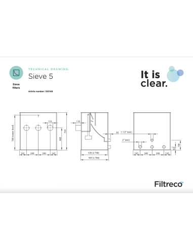 FILTRE À GRILLE SIEVE 5 FILTRECO