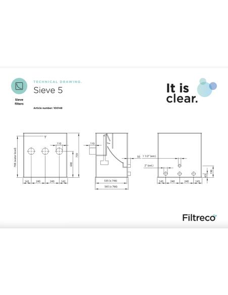 FILTRE À GRILLE SIEVE 5 FILTRECO