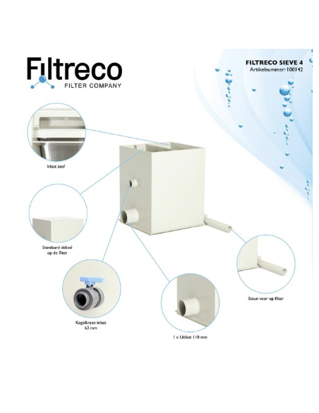 FILTRE À GRILLE SIEVE 4 FILTRECO