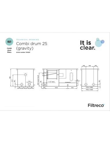 COMBI DRUM 25 (GRAVITAIRE) FILTRECO