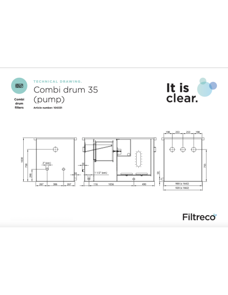COMBI DRUM 35 (POMPE) FILTRECO
