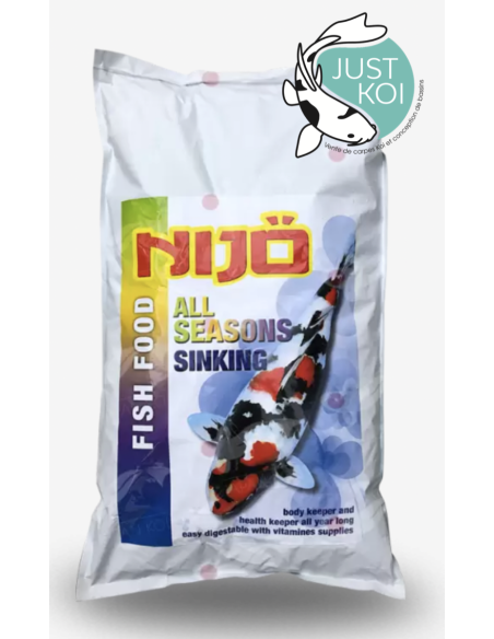 Sac de 3 kg de nourriture NIJO All Season coulant pour carpes koi – Granulés de 5 mm