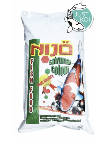 Sac de 3 kg de nourriture NIJO SPIRUMAX COLOUR pour carpes koi – Granulés de 5 mm