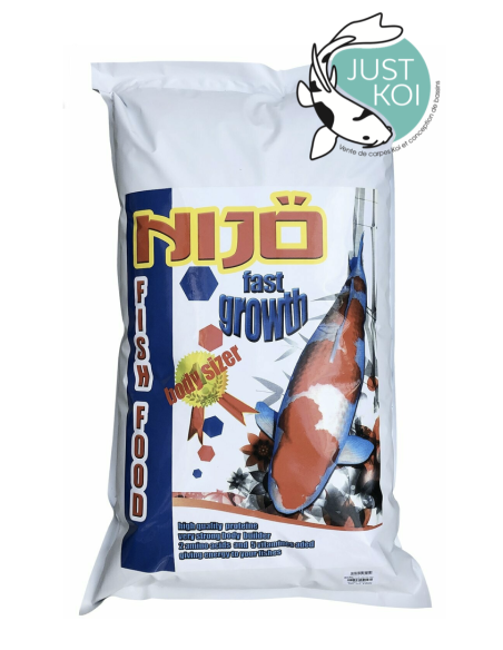 Sac de 10 kg de nourriture NIJO Fast Growth pour carpes koi – Granulés de 5 mm