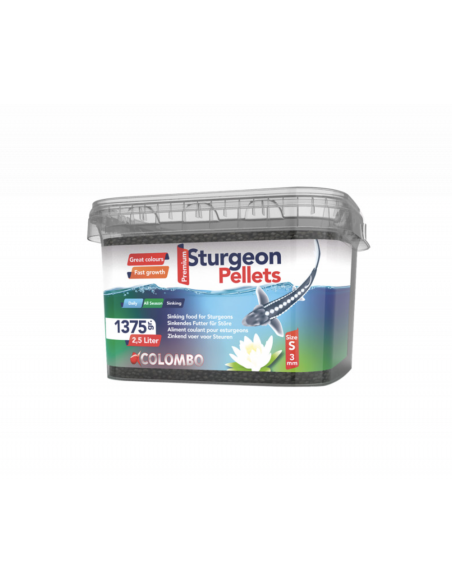 Colombo Esturgeon Food Small 2.5L – Nourriture Premium pour Esturgeons
