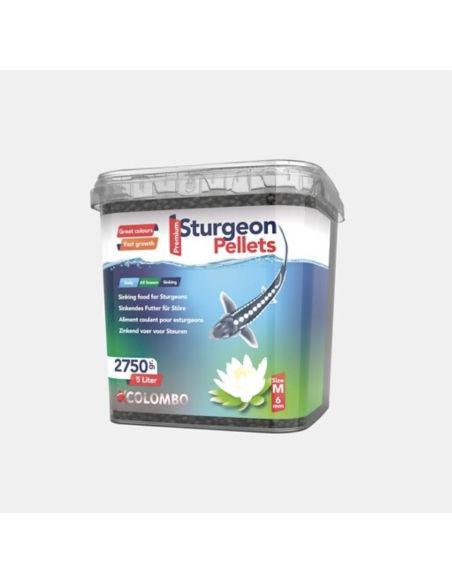 Colombo Esturgeon Food Medium 5L – Nourriture Premium pour Esturgeons