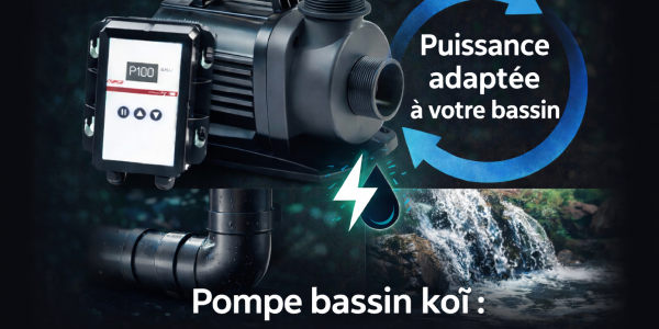 Pompe bassin koï : comment choisir le bon débit ?