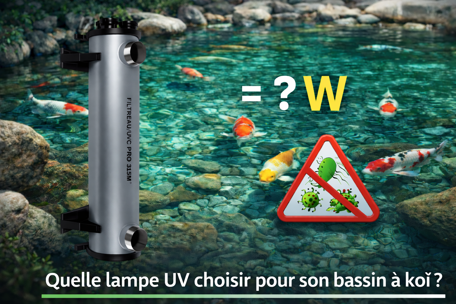 Quelle lampe UV choisir pour son bassin à koï ?