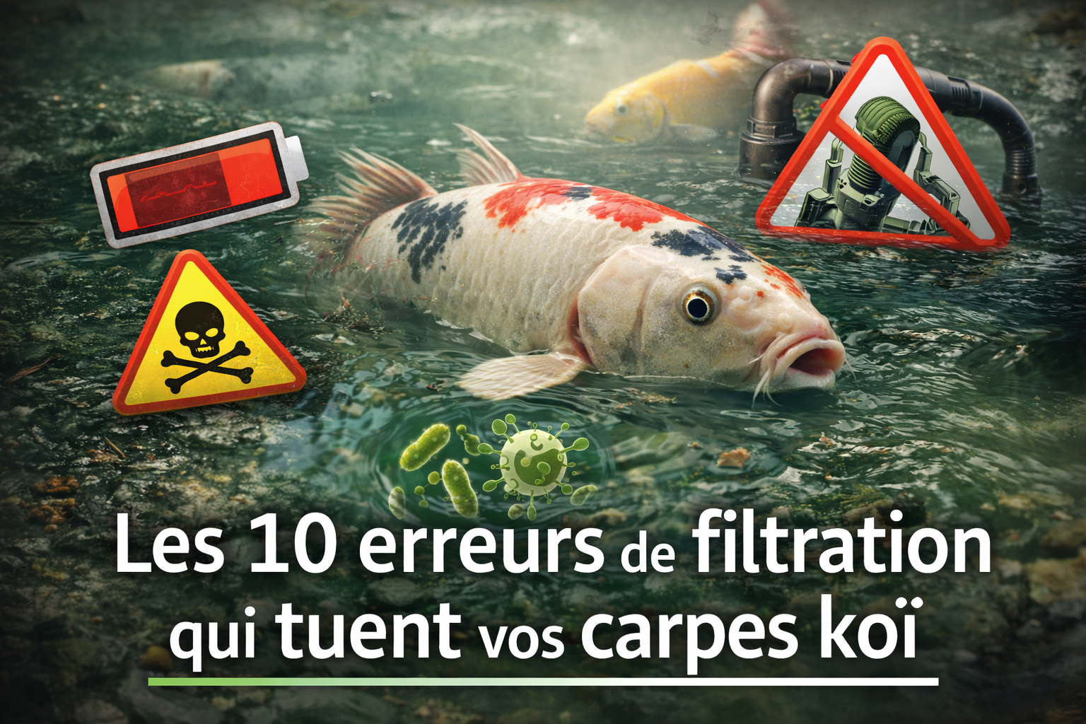 Les 10 erreurs de filtration qui tuent vos carpes koï (et comment les éviter)