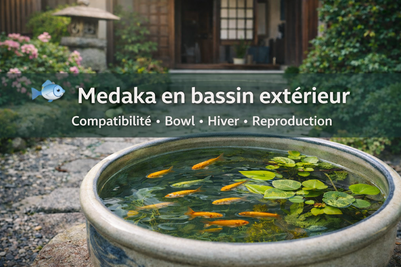 Peut-on mettre des medaka dans un bassin à koï ?
