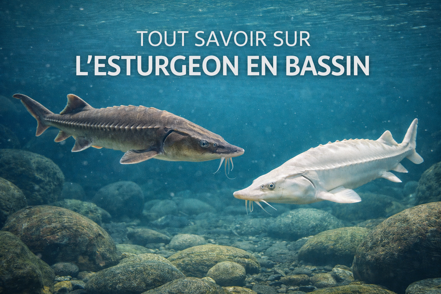 Tout savoir sur l’esturgeon en bassin : espèces, taille , alimentation et compatibilité avec les koï