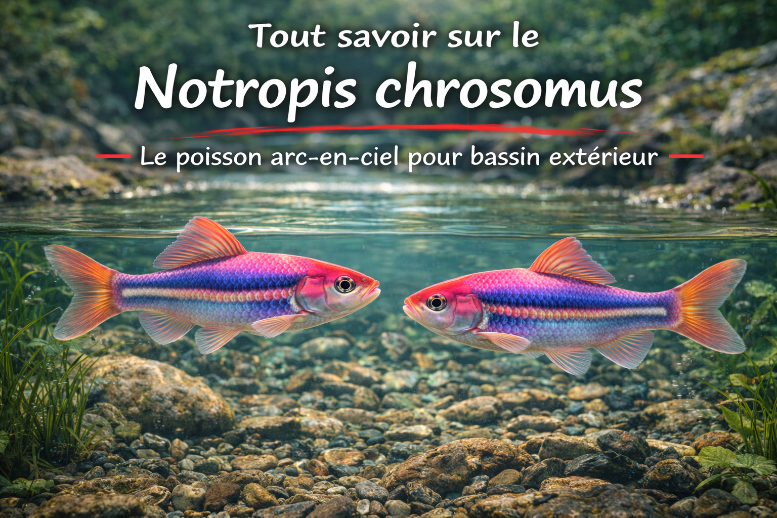 Tout savoir sur le Notropis chrosomus : le poisson arc-en-ciel pour bassin extérieur